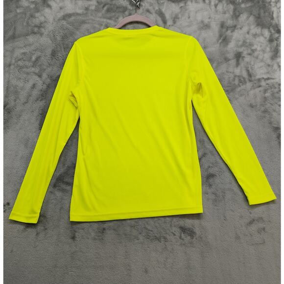 Clique Top Womens XS Hi-Visibility Yellow Spin Eco Performance Long Sleeve Tee - Picture 2 of 8